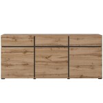 Komoda Cross 3D3S dub wotan/černá