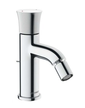 DURAVIT - White Tulip Bidetová baterie s výpustí, chrom WT2400001010