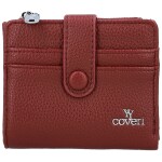 Trendy dámská mini koženková peněženka Coveri Arbi, vínová