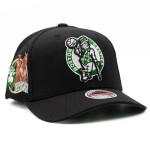 Mitchell & Ness Pánská kšiltovka Boston Celtics NBA Custom Patch Classic Red Stretch Snapback