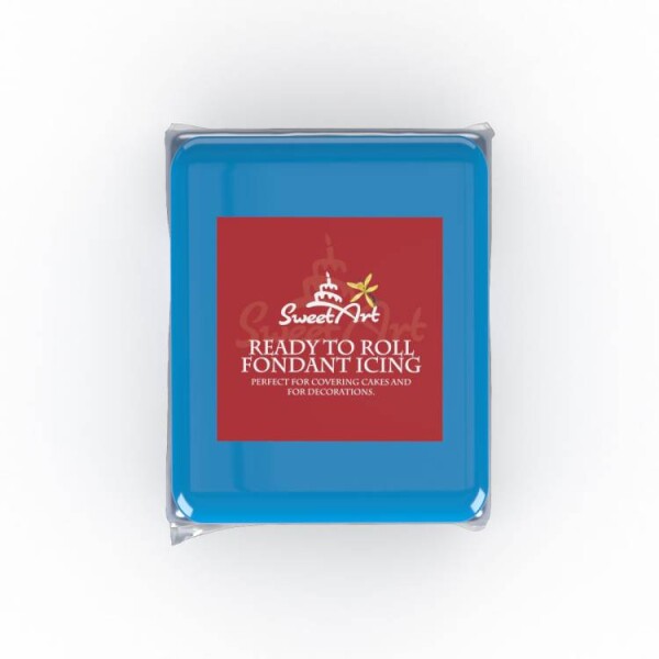 SweetArt potahovací a modelovací hmota vanilková Dark Blue (250g)