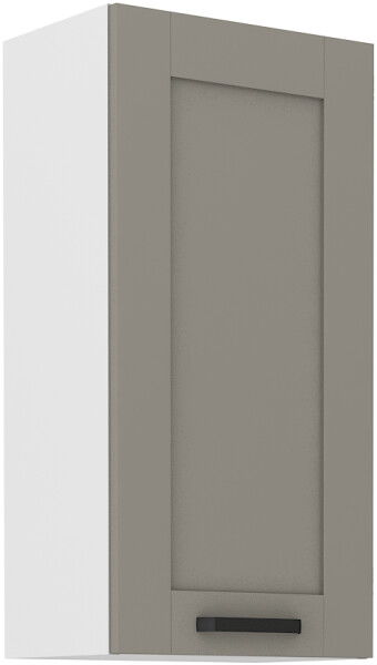 Horní skříňka Luna 45 G-90 1F Barva korpusu: Bílá, Barva dvířek: Clay Grey