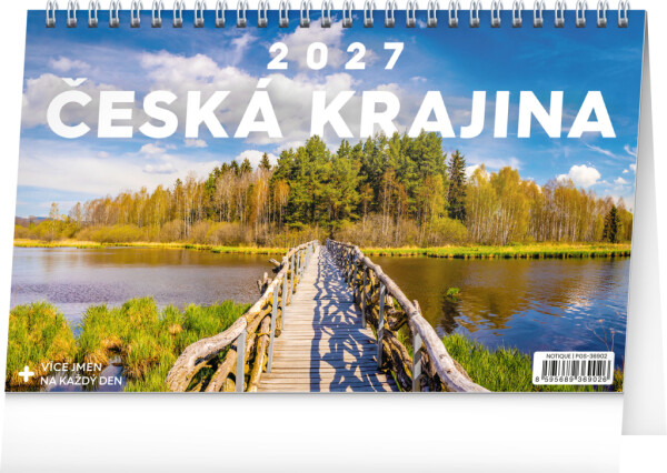 Kalendář 2027 stolní: Česká krajina, 23,1 x 14,5 cm