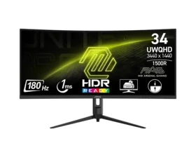 34" MSI MAG 342CQR E2 černá / 3440 x 1440 / VA / 21:9 / 1ms / 3000:1 / 300cd-m2 / HDMI + DP + USB-C / VESA (MAG 342CQR E2)