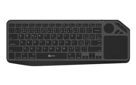 C-TECH WLTK-02 černá / Bezdrátová klávesnice s touchpadem / Bluetooth 5.0 / 2.4 GHz / USB-C (WLTK-02)