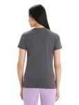 Dámské merino triko krátký rukáv ICEBREAKER Wmns Central Classic SS Tee Tour du Mont Blanc, Monsoon velikost: XS