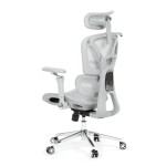 Kancelářská židle, synchronní mechanismus, šedá síťovina, KA-B2361 GREY
