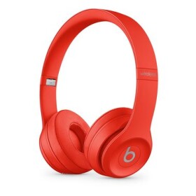 Beats Solo3 Wireless červená / bezdrátová sluchátka / Mikrofon / Bluetooth / 3.5mm jack / microUSB (nabíjecí) (MX472EE/A)