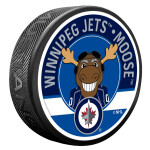 Mustang Puk Winnipeg Jets NHL Moose Mascot Textured