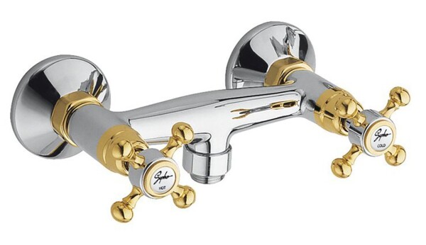 SAPHO - ANTEA nástěnná sprchová baterie, chrom/zlato 3862