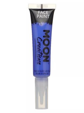 Smiffys.com Líčidlo na tělo - - Moon Creations - tmavě modré se štětečkem 15ml