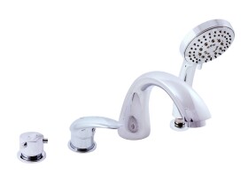 RAV Slezák - DUNAJ - Vanová baterie 4-otvorová, Chrom, 3,8" D469.0P