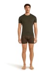 Pánské merino triko s krátkým rukávem ICEBREAKER Mens Anatomica SS Crewe, Dark Loden velikost: S
