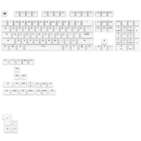Glorious vyměnitelné klávesy GPBT Basics (ANSI US) - Classic White / PBT / 133 ks / ANSI US layout / Cherry MX(+) (GLO-KB-ACC-KC-GPBT-BA-CWHT-US)