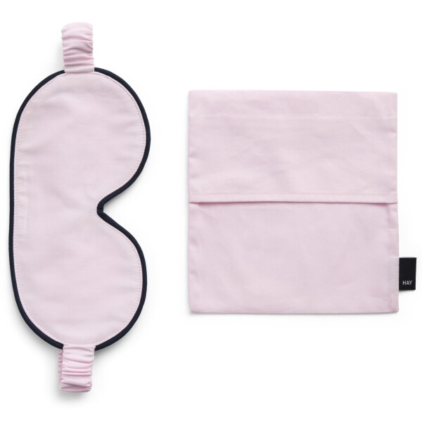 HAY Maska na spaní Outline Soft Pink, růžová barva, textil