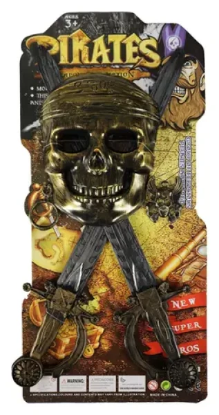 RAPPA Pirátská sada s maskou a 2 meči
