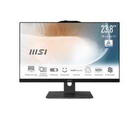 MSI PC AiO AM242TP (Modern AM242TP 1M-2021XEU), Core 5 120U, 23.8" FHD, Touch, 16GB, 512GB SSD, N/A, No OS, Black EDF_2666395