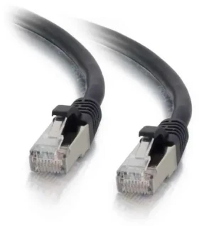 Mercodan černá / Síťový kabel / CAT-6a / S/FTP / 10 m (371918100)