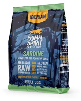 PRIMAL SPIRIT Iberian Sardine / Polosuché krmivo pro psy / vepřové sardinka / bez lepku / 1 kg