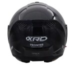 Překlápěcí helma Xrc Fronter black glossy - XL / černá