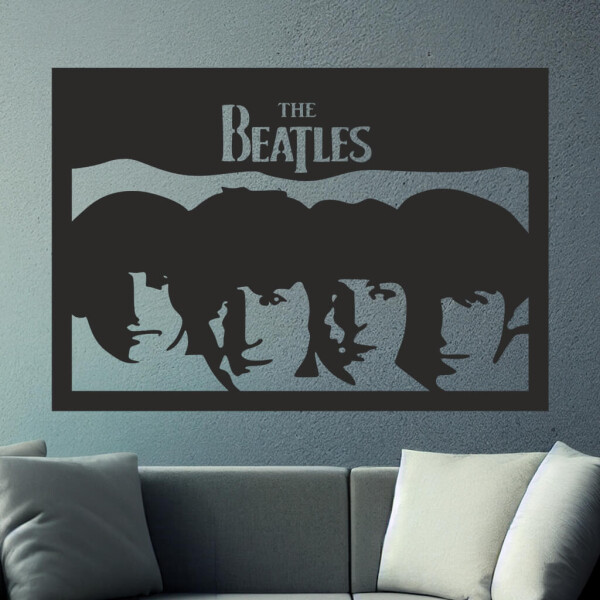 Samolepka The Beatles Barva: černá, Velikost: 80 x 55 cm