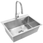 REA - Ocelový dřez Liam BRUSH NICKEL ZLE-06006