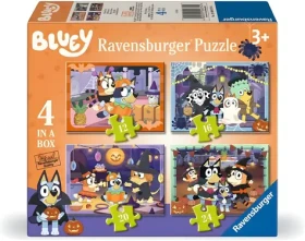 RAVENSBURGER Puzzle Bluey Halloween 4v1