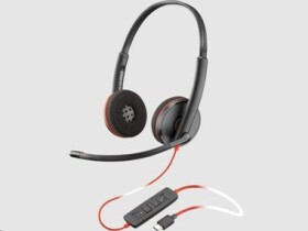 Poly Blackwire 3220 (Bulk) černá / Náhlavní souprava / mikrofon / dvě sluchátka / USB-C/A (8X228A6)