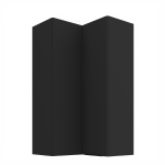 Horní rohová skříňka Aria 60x60 GN-108 2F (90°) Barva korpusu: Bílá, Barva dvířek: BL - Black AFM