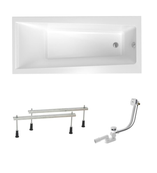 Obdélníková vana Laguna Idea Plus 170x75 cm akrylát levá i pravá SIKOID1700APN SIKOID1700APN