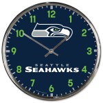Hodiny Seattle Seahawks NFL Chrome Team Design