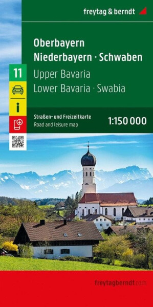 Horní Bavorsko - Dolní Bavorsko - Švábsko 1:150 000 / automapa + volnočasová mapa