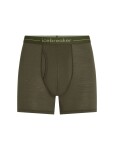 Pánské merino boxerky ICEBREAKER Mens Anatomica Boxers wFly, Dark Loden velikost: S
