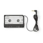Nedis Car Audio Aux Cassette černá / Kazetový adaptér / 3,5 mm / Délka kabelu: 1.00 m (ACON2200BK)