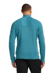 ICEBREAKER Mens 260 Waffle Knit Wander LS Half Zip, Topaz (vzorek) velikost: M