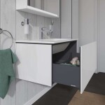 DURAVIT - L-Cube Umyvadlová skříňka 40x82x48 cm, 1 zásuvka, lesklá bílá LC614102222