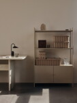 Ferm Living Skleněná váza Virelle Clear 24 cm, čirá barva, sklo