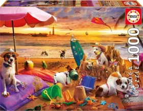 EDUCA Puzzle Psi na pláži