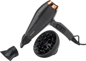 BaByliss 6719DE černá / fén na vlasy / 2200 W / ionizace / studený vzduch / difuzér / 3 teploty / 2 rychlosti (6719DE)