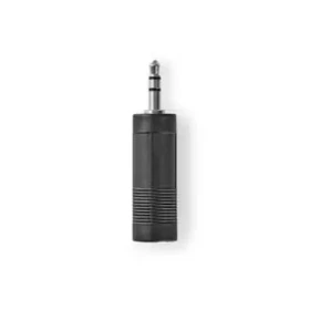 Nedis Stereo audio adaptér jack 6.35 mm (F) - jack 3.5 mm (M) černá / poniklované (CAGB22935BK)
