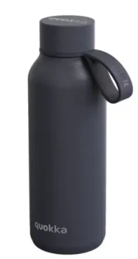 Quokka Nerezová termoláhev s poutkem Solid antracitová 510 ml (Q40184)