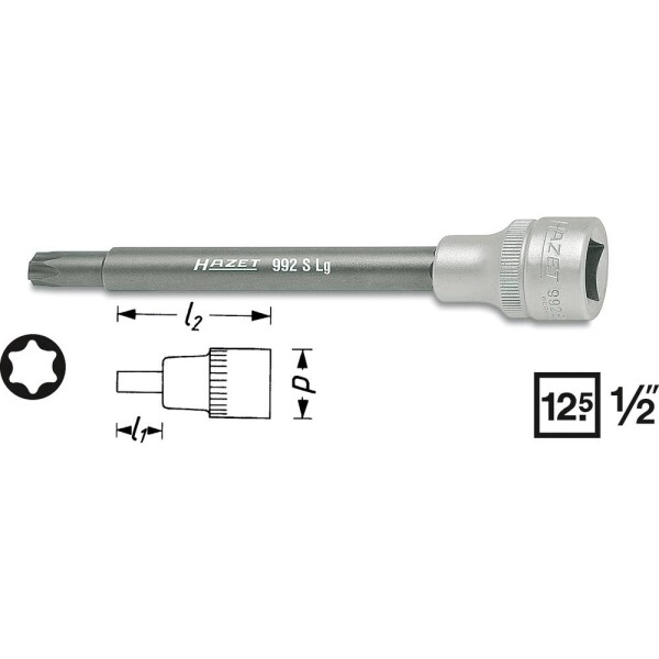 Hazet HAZET nástrčný klíč 1/2 992SLG-T40 - Sada šestiúhelníkových nástrček HAZET 992SLG T40