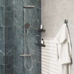 Kielle - Oudee Sprchový set s termostatem, 26 cm, 3 proudy, chrom 20602010