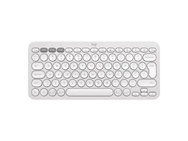 Logitech Pebble Keys 2 K380s bílá / Bezdrátová klávesnice / BT / USB / CZSK Layout (920-011852CZS)