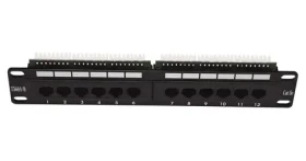 Lexi-Net Patch panel 12 port Cat.5e UTP / Patch panel / 10" / 1U / Cat.5e / UTP (PATCHP1U12P)