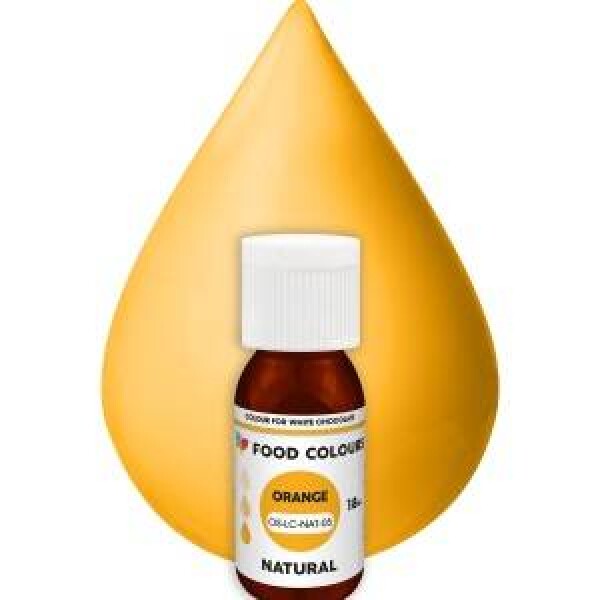 Přírodní tekutá barva do čokolády Food Colours Orange (18 ml)