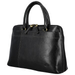 Luxusní dámská kožená kabelka do ruky Katana Gisela, černá