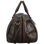 Trendy kožená cestovní taška GW Absolon, tmavě hnědá