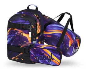 BAAGL SET 3 Skate Vibe: batoh, penál, sportovní taška GRS (A-36165)