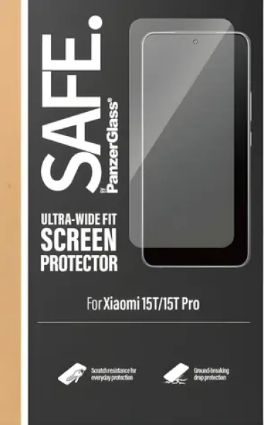 PanzerGlass SAFE černá / Tvrzené sklo / UWF / pro Xiaomi 15T/15T Pro / plně nalepovací (SA71742)